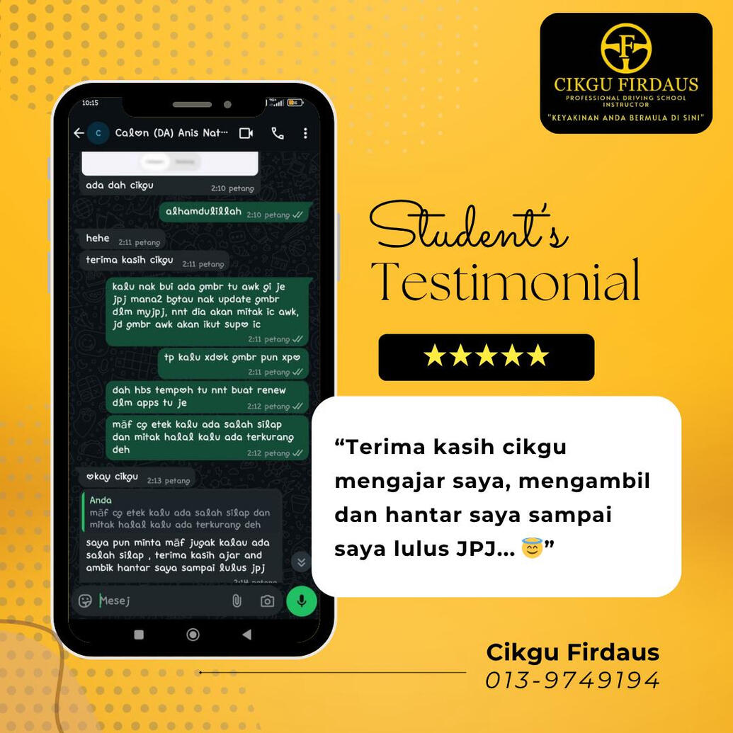 Kami menyediakan latihan memandu yang santai dan profesional di area Kok Lanas dan sekitarnya. Sesuai untuk pelajar baru yang mahukan cikgu yang sabar dan teknik yang mudah faham."